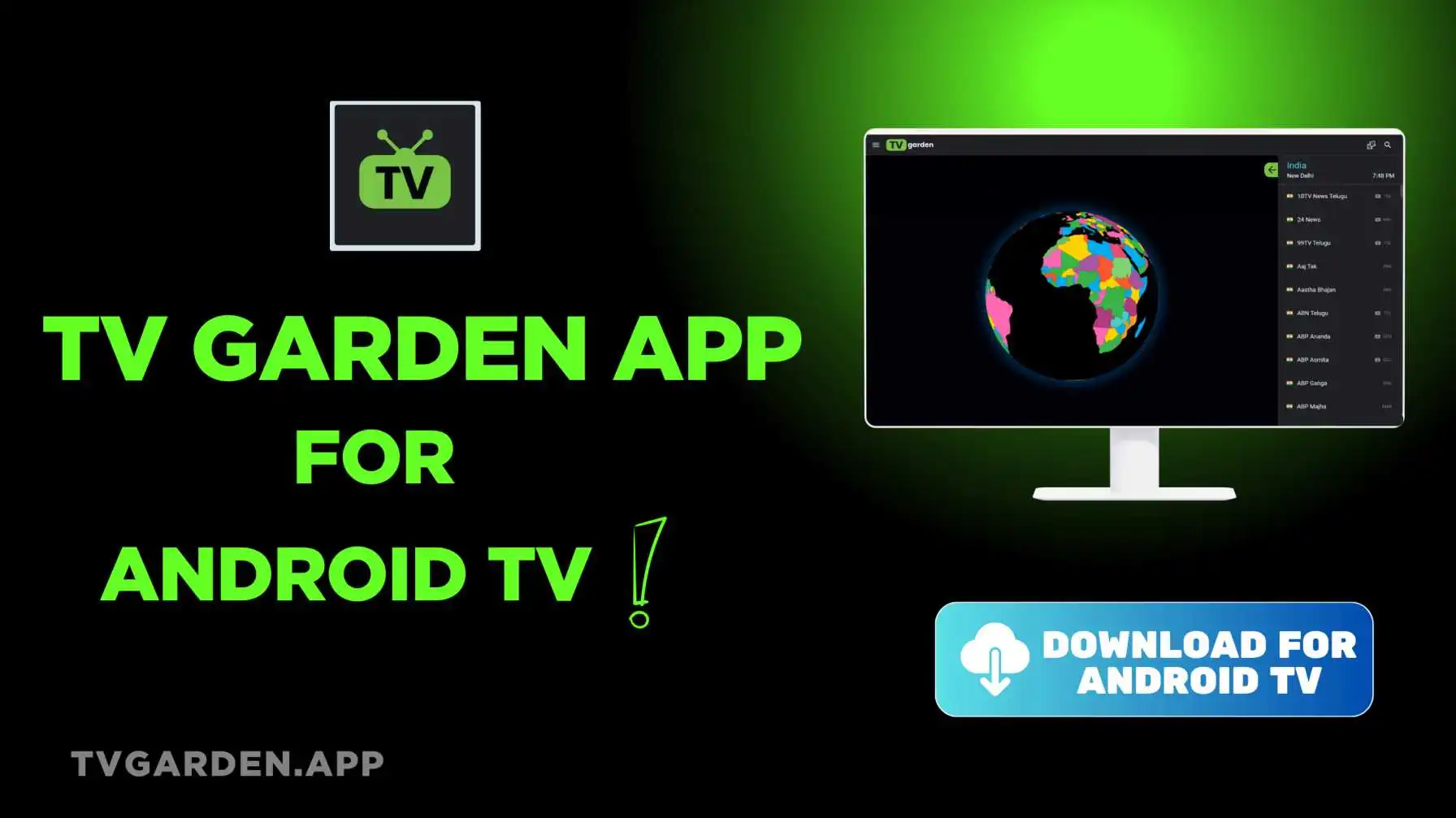 TV Garden App For Android TV